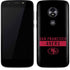 NFL San Francisco 49ers Black Performance Series Moto E5 Play Skin